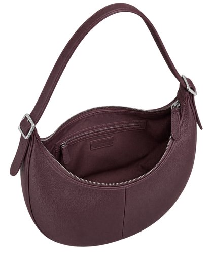 Essential L Crossbody bag Eggplant - Leather