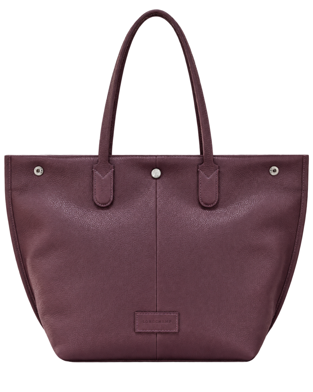 Essential L Tote bag Eggplant - Leather