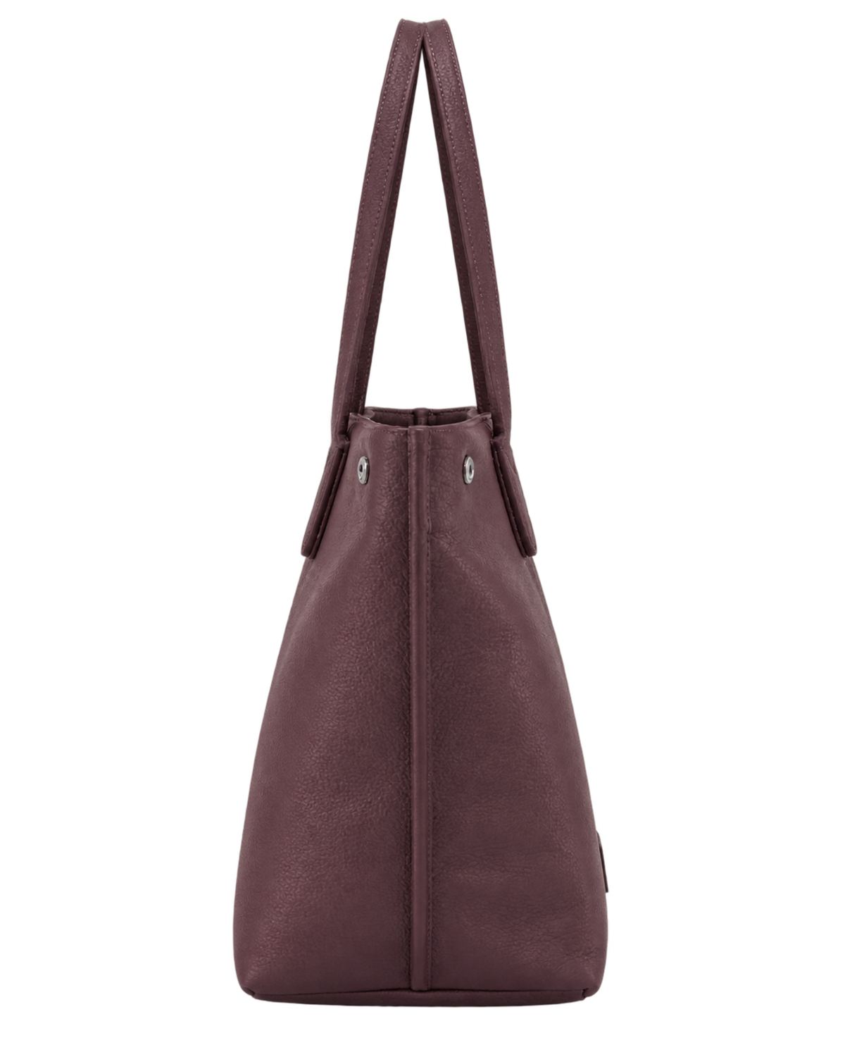 Essential L Tote bag Eggplant - Leather