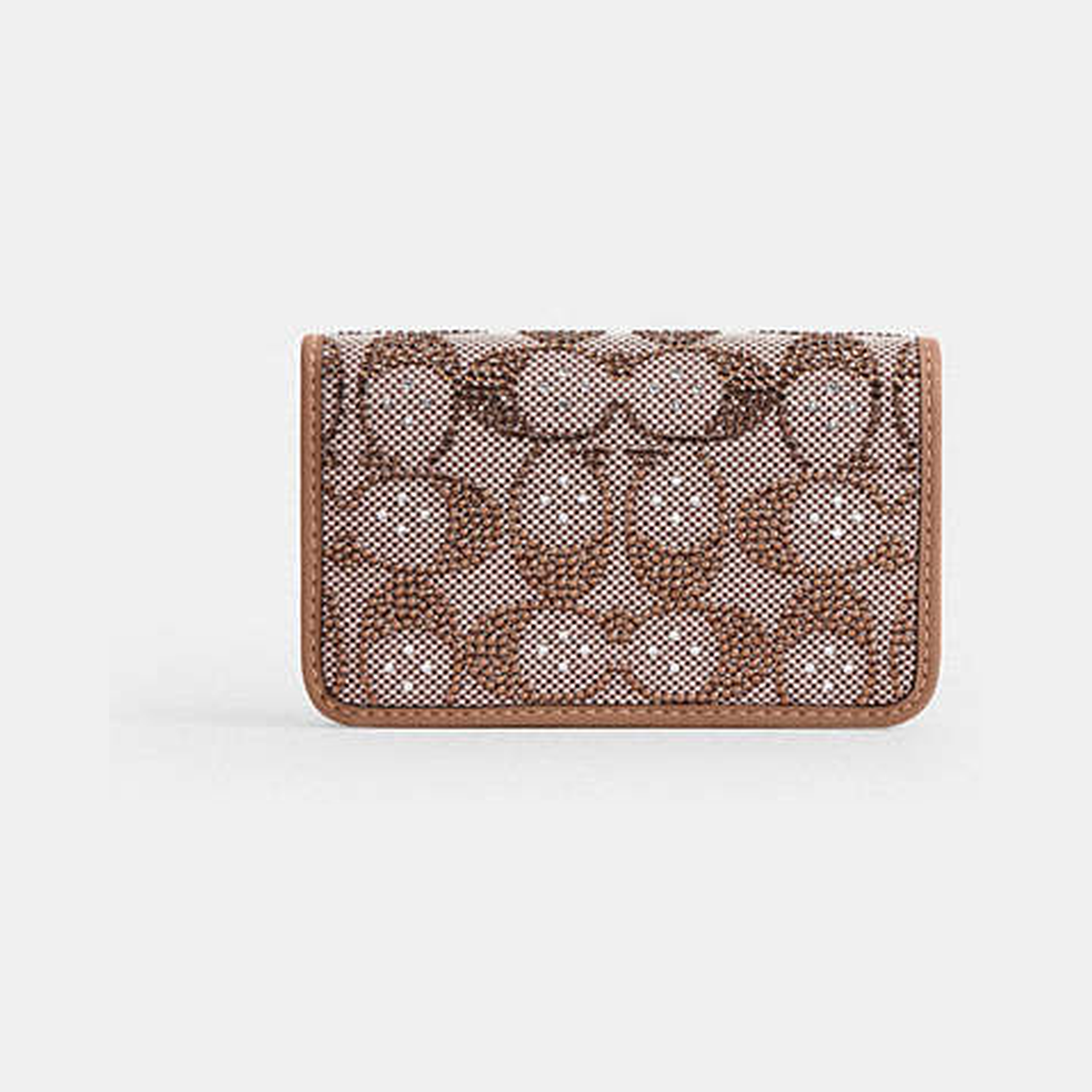 Essential Slim Card Case In Crystal Signature Jacquard