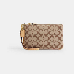 Essential Small Wristlet In Signature Jacquard