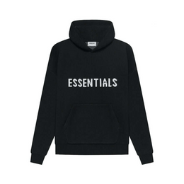 Essentials Knit Hoodie Black