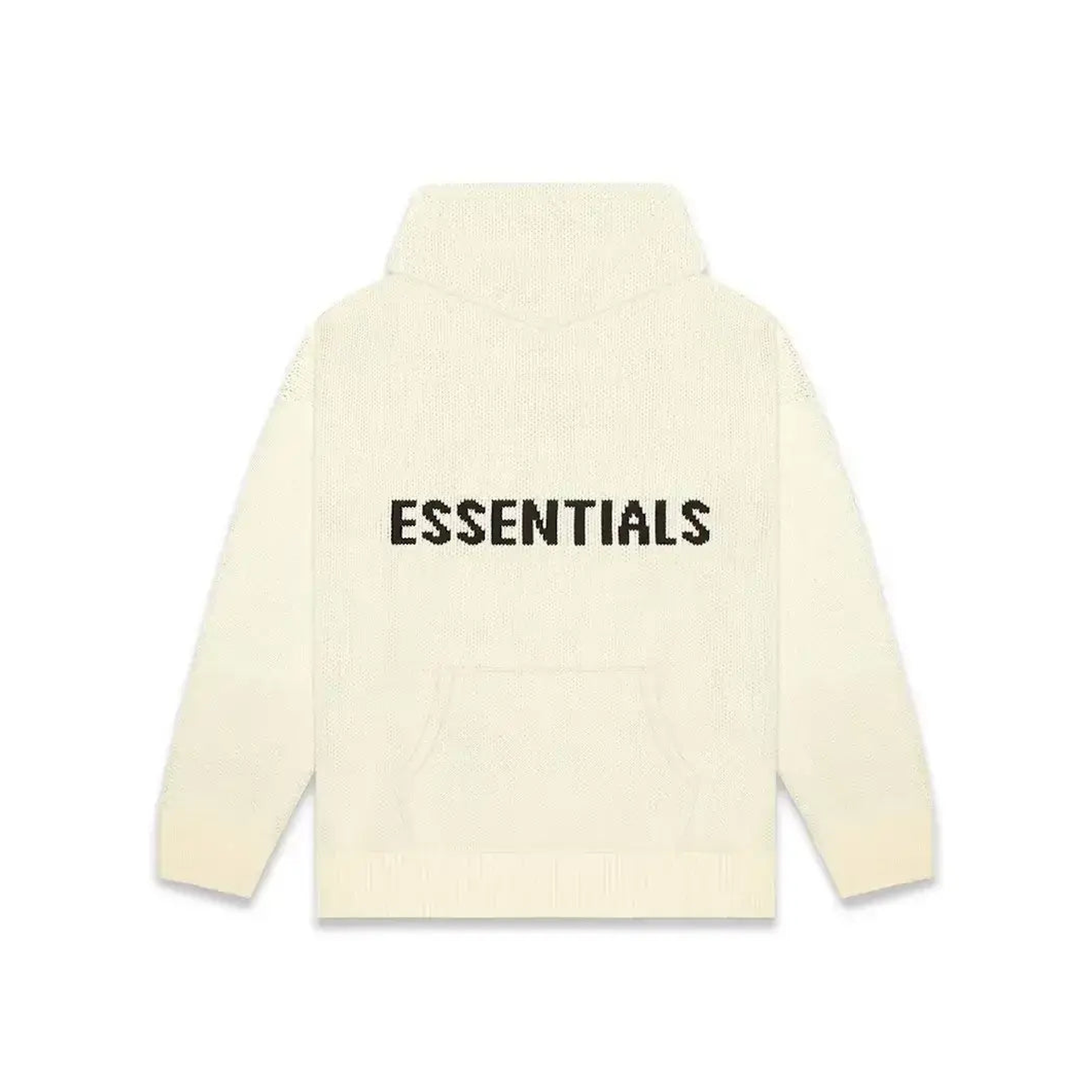 Essentials Knit Hoodie Cream