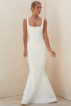 Estelle ivory satin mermaid bridal gown - limited edition