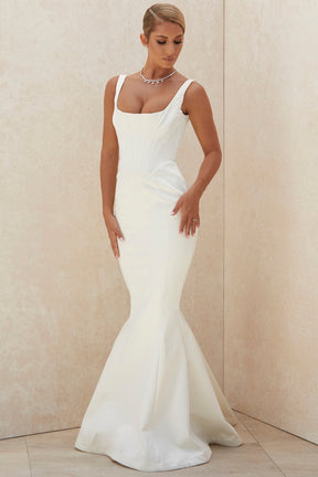 Estelle ivory satin mermaid bridal gown - limited edition
