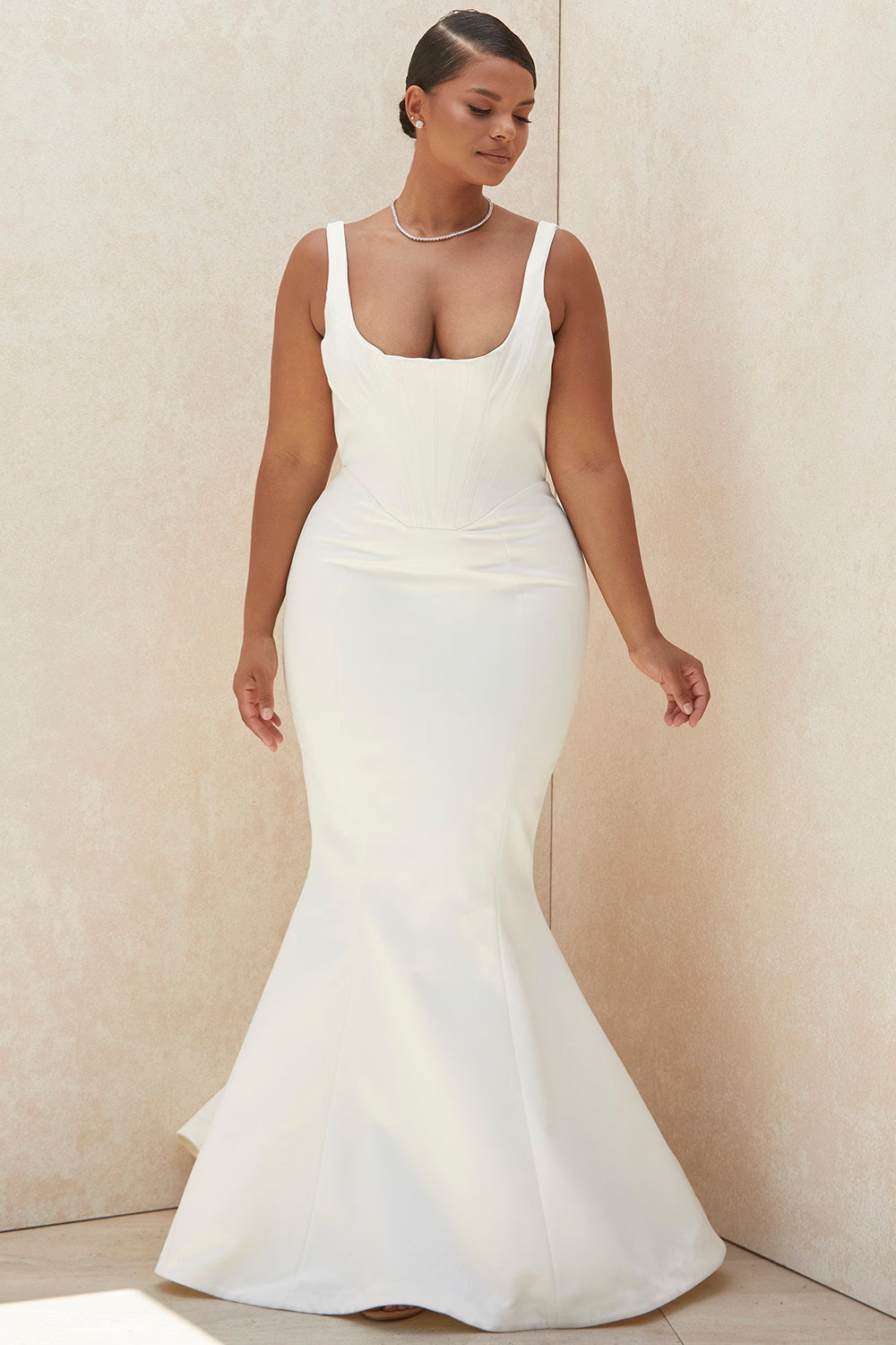 Estelle ivory satin mermaid bridal gown - limited edition