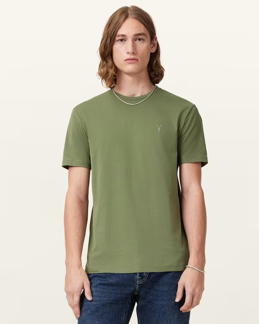 Brace Brushed Cotton Crew Neck T-Shirt