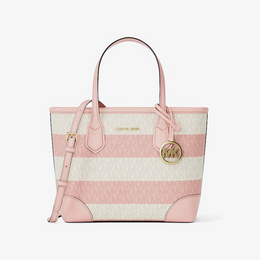 Eva Extra-Small Striped Signature Logo Convertible Tote Bag