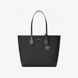 Eva Large Saffiano Leather Tote Bag