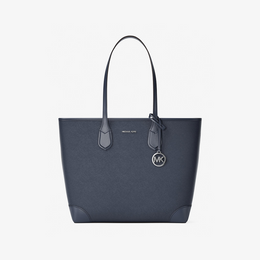 Eva Large Saffiano Leather Tote Bag