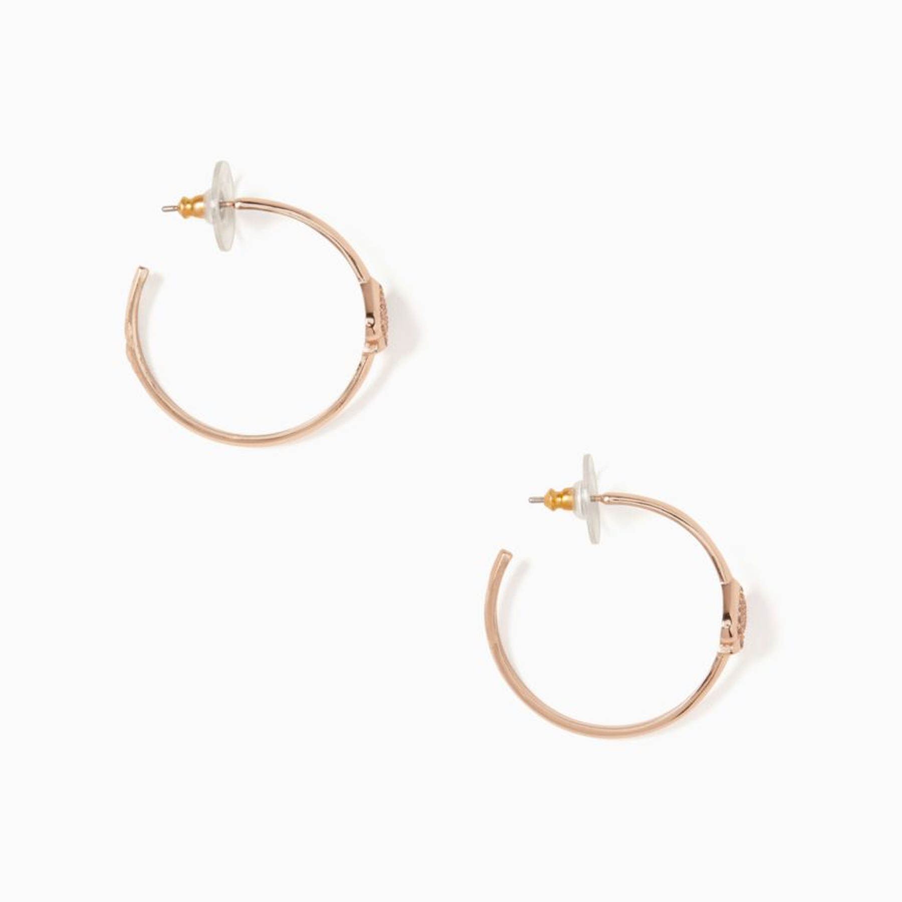 Everyday Spade Pave Hoops