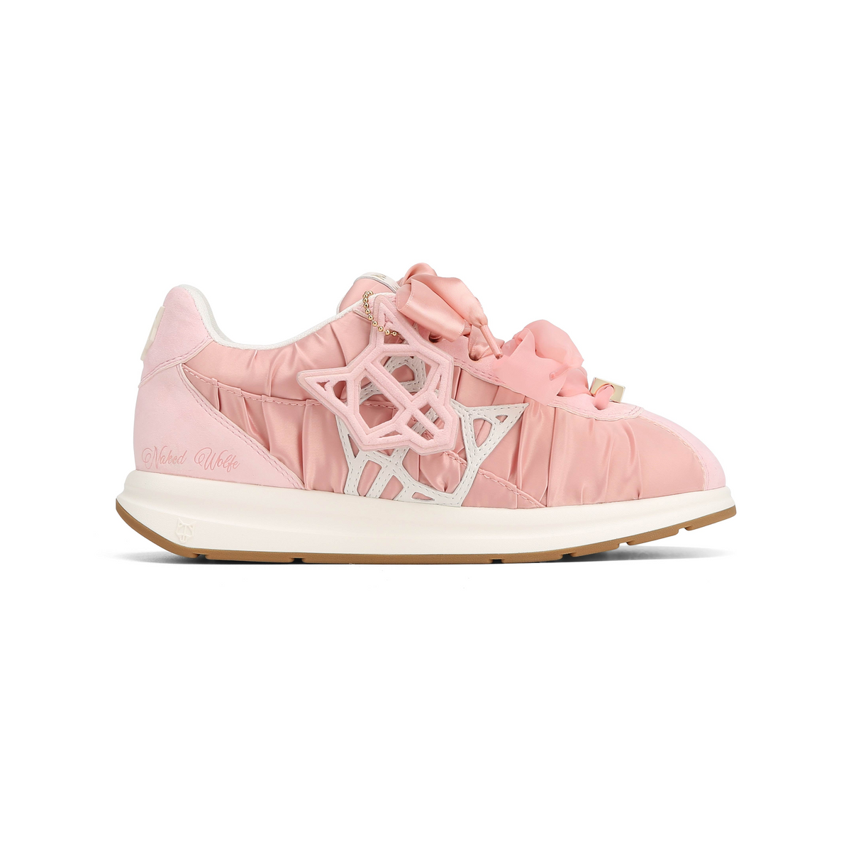 Expensed Pink Satin Scrunch