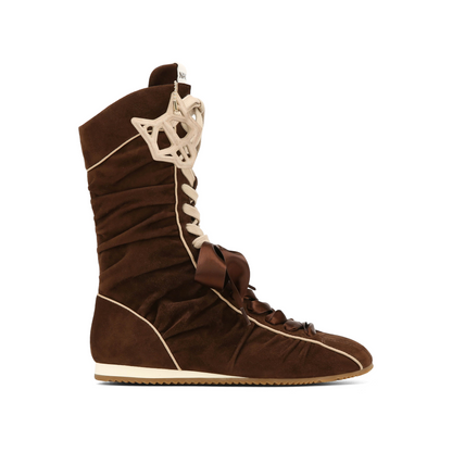 Extreme Brown Scrunch Suede