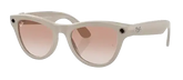 Ray Ban Meta Skyler 'Shiny Chalky Gray' Lenses- Cinnamon Pink