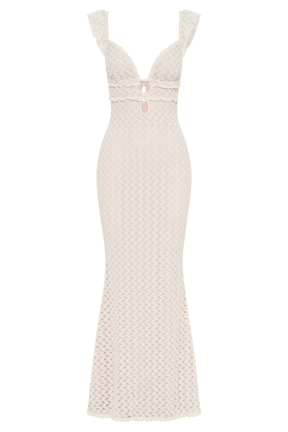 Ezra Lace Maxi Dress - Ivory