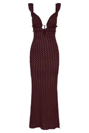 Ezra Lace Maxi Dress - Plum