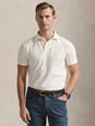 Polo ralph lauren "Custom Slim Fit" White Polo Shirt with Large Pony Detail on the Front in Cotton Piquet Man