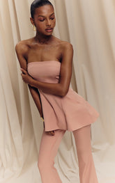 Peach Bandeau A-line Top