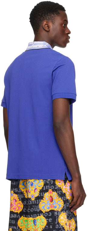 Blue Printed Polo