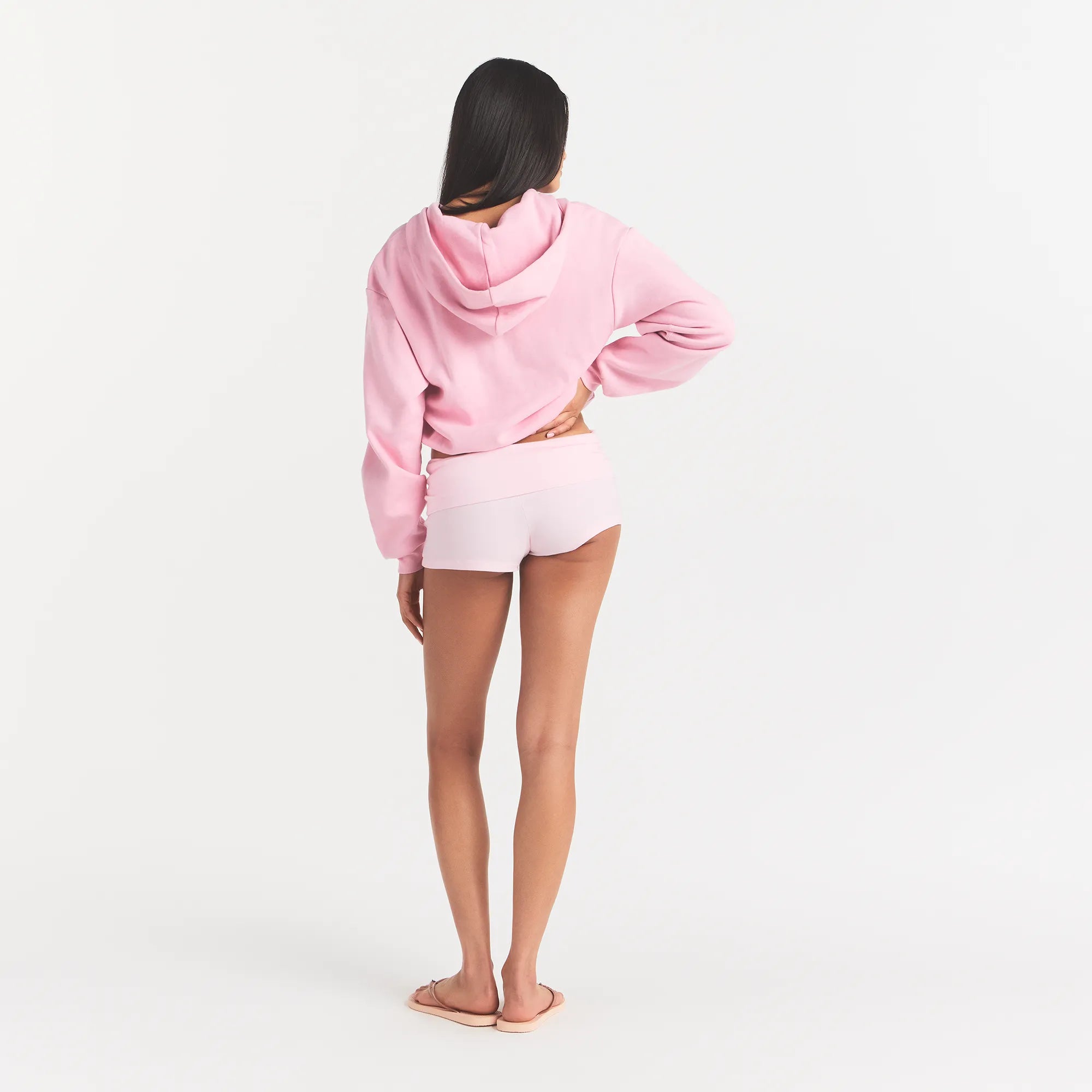 Cotton Fleece Logo Classic Zip Up Hoodie