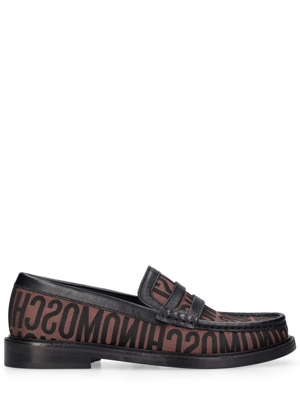 Moschino Moschino 25mm College Logo jacquard loafers - Size: UK 2 Loafers | Shop From The Mirage
