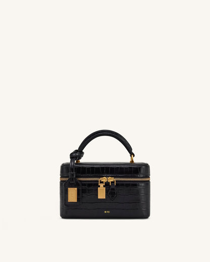 Cleo Box Shape Top Handle Bag - Off-white