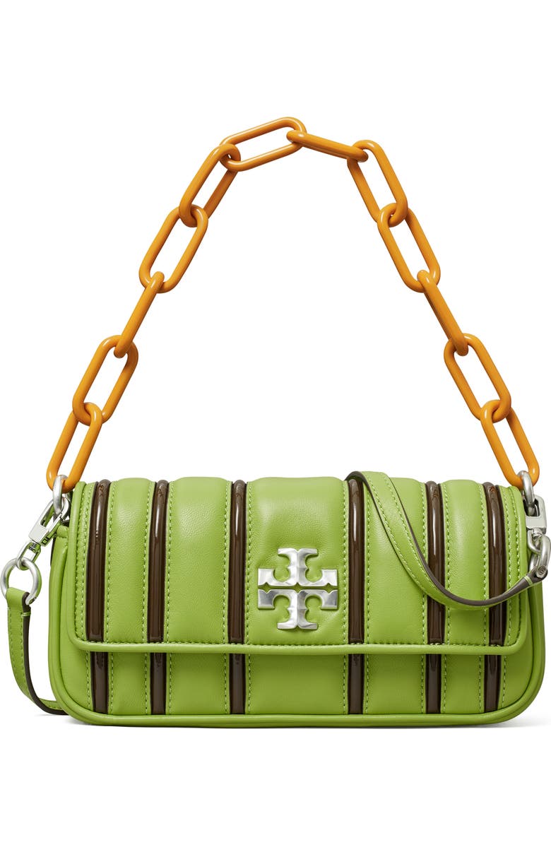 Small Kira Stripe Bombe Convertible Shoulder Bag