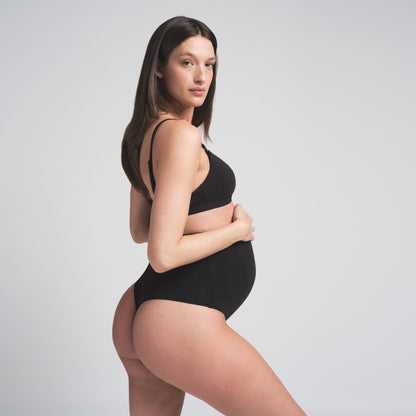 Cotton Jersey Maternity High-waisted Thong