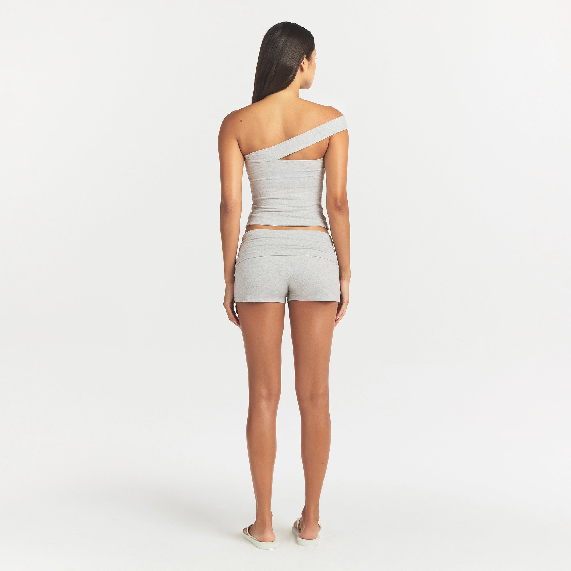 Cotton Jersey Asymmetrical Top