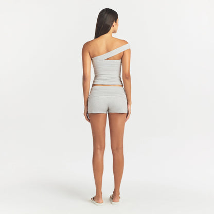 Cotton Jersey Asymmetrical Top