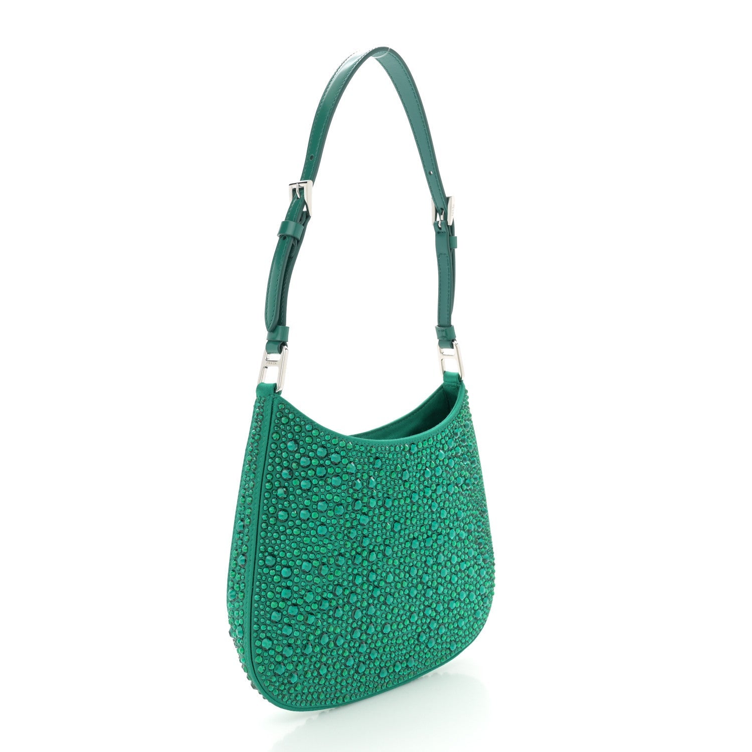 Satin Crystal Cleo Adjustable Strap Shoulder Bag Mango