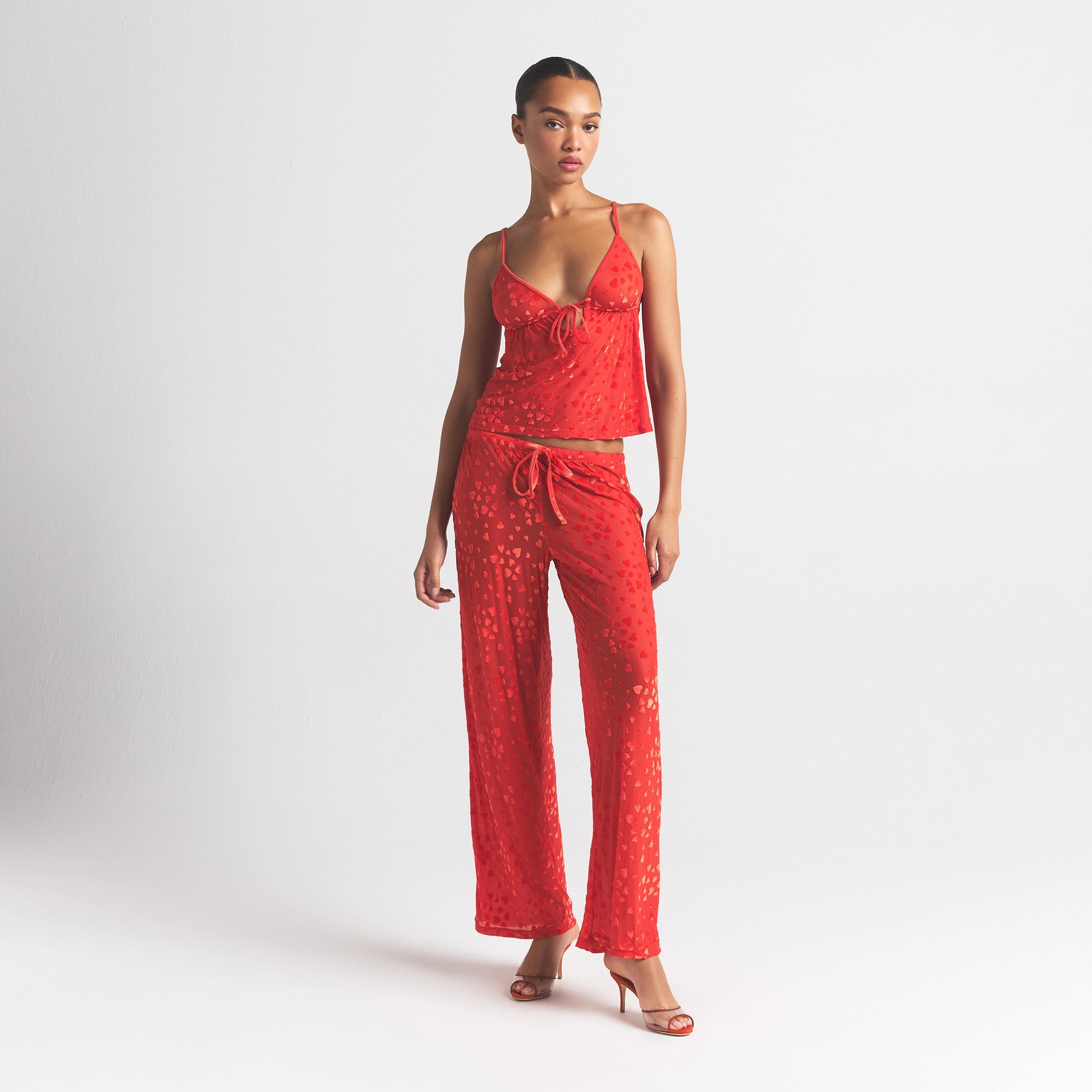 Sheer Velvet Cami and Pant Set