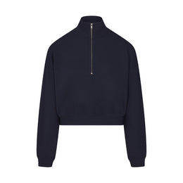 Drapey French Terry Half Zip
