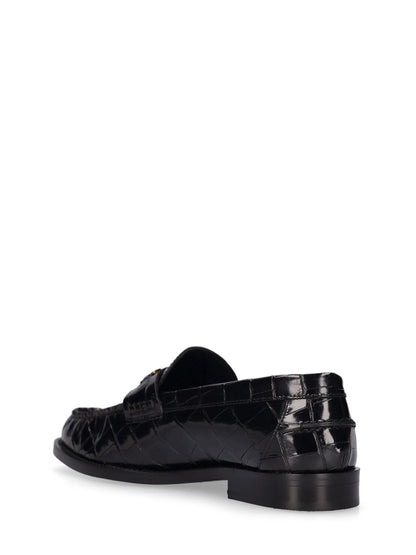 Versace Versace 25mm Leather loafers - Size: UK 5 Loafers | Shop From The Mirage