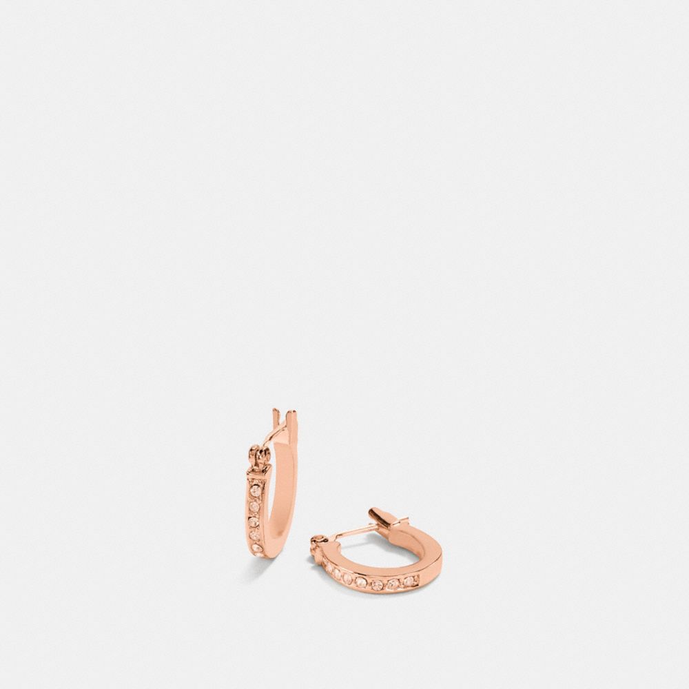 Pave Signature Huggie Earrings