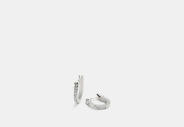 Pave Signature Huggie Earrings