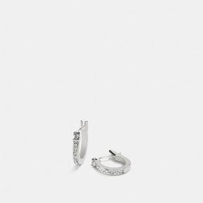 Pave Signature Huggie Earrings