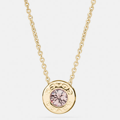 Open Circle Stone Necklace