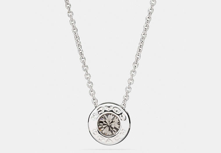 Open Circle Stone Necklace