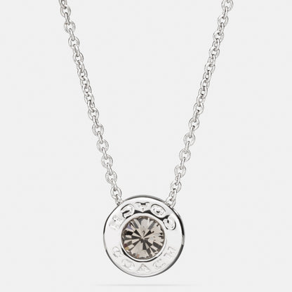 Open Circle Stone Necklace
