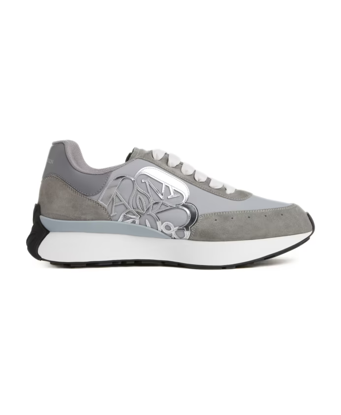Alexander McQueen Luxury Grey Sprint Runner Sneakers