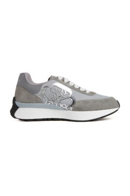 Luxury Grey Sprint Runner Sneakers