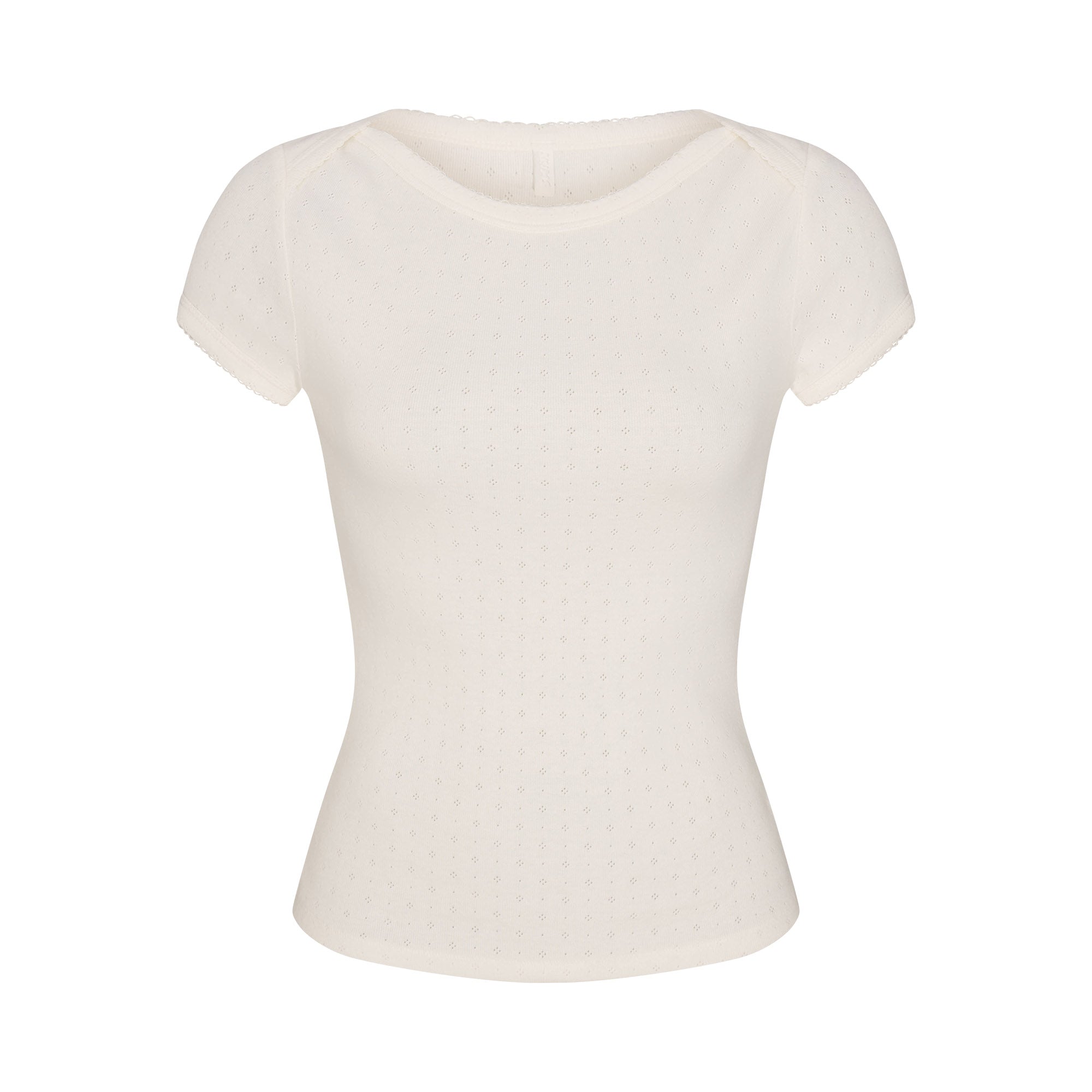 Heavy Pointelle Boatneck Tee