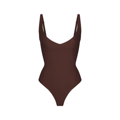 Skims Body Core Sculpt Plunge Thong Bodysuit