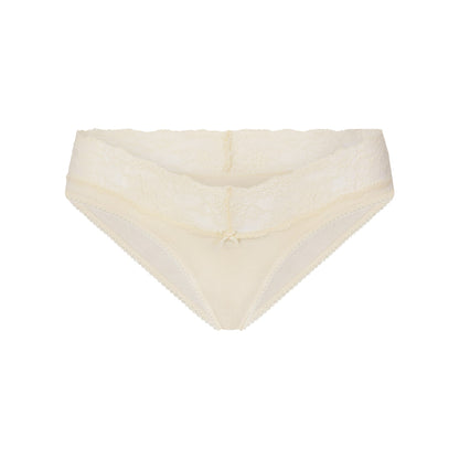 Lightweight Cotton Wide Lace Brief
