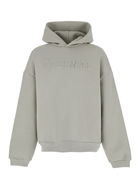 Fear of god 'Eternal' Grey Hoodie with Logo Patch on the Hood and Embroidery on the Front in Cotton Blend Man