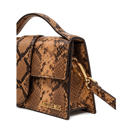 LE GRAND BAMBINO BROWN PYTHON SKIN