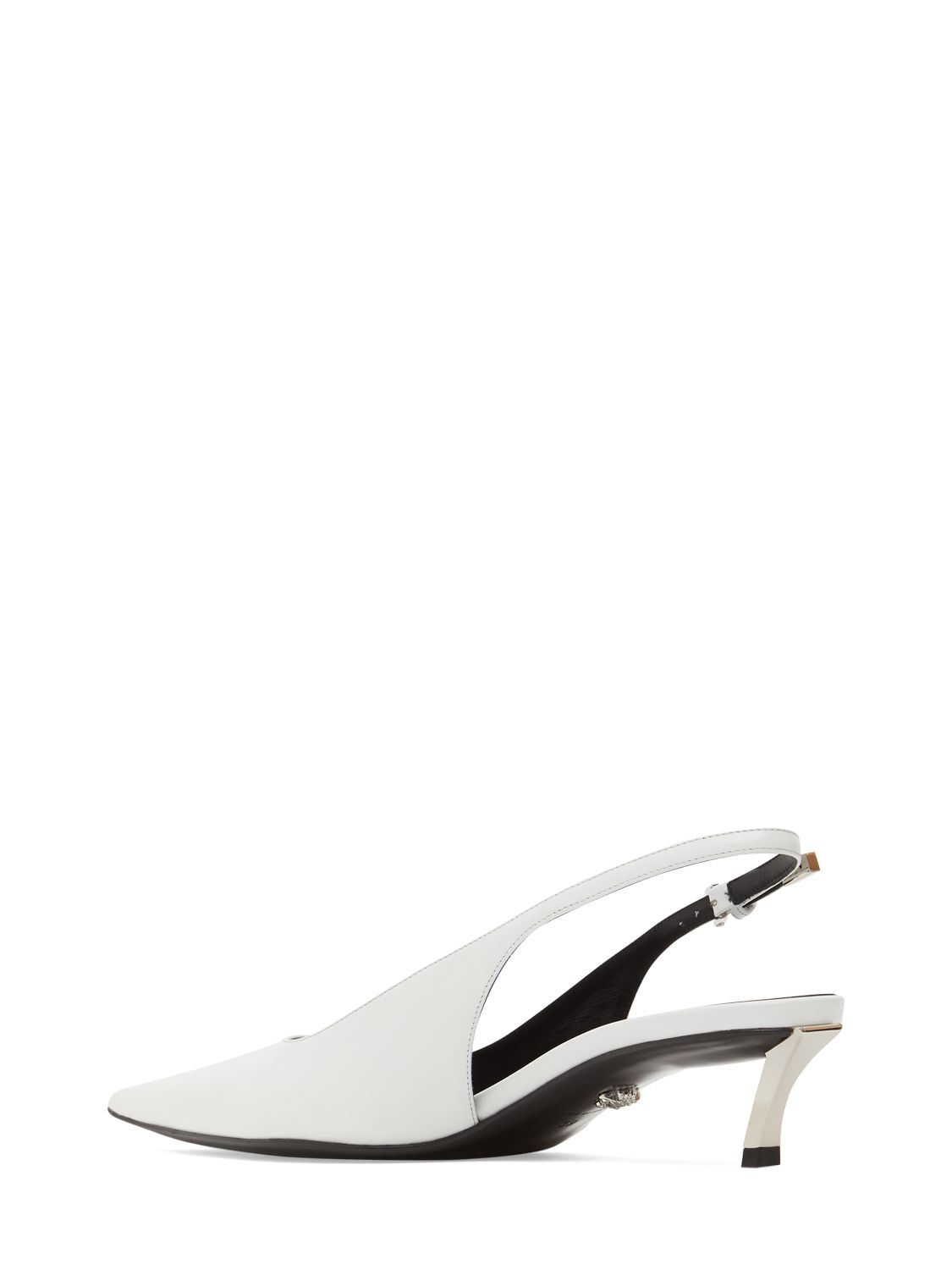Versace Versace 40mm Leather slingback pumps - Size: UK 3 Heels | Shop From The Mirage
