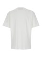 Valentino 'Chez' White Crewneck T-Shirt with Maxi Logo Print on the Front in Cotton Man
