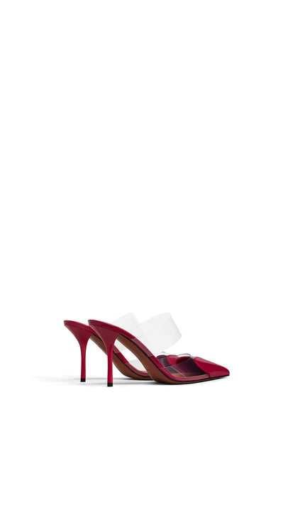 LE CŒUR MULES IN PATENT LEATHER
